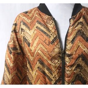 Casual Corner Jackets & Coats - Orange & Black Vintage Jacket Size Large Casual Corner Jackets & Coats - Orange & Black Vintage Jacket Size Large